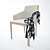 Contemporary Oxford Dining Chair 3D model small image 1