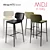 Sleek Wrap H75 Stool: Italian Design Excellence 3D model small image 1