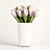 Glam Tulip Bouquet 3D model small image 1