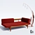 Rare Designer Ib Kofod-Larsen Daybed 3D model small image 1