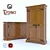 Sandra Wardrobe & Comod Set 3D model small image 1