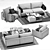 Ditre Italia BAG Modern Sofa Set 3D model small image 3