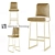 Elegant Lawson Fenning Barstool 3D model small image 1