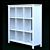 Modern White Shelving Unit - TOMNES 3D model small image 1