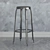 Iron Stool, 70cm Height 3D model small image 1