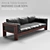 Vintage Italian Rosewood Bastiano Sofa 3D model small image 1