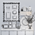 Vintage Loft Decor Set 3D model small image 3