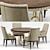 Modern Classic Dining Set: Madeline Chair and Alexis Table 3D model small image 2