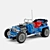  Blue Fury LEGO Model Kit 3D model small image 1