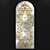 Elegant Arched Stained Glass Window 3D model small image 3