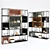 Metal Kitchen Shelf with Dual Compositions 3D model small image 1