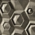 Hexagonal Grid 3D Panel by Elija Porter 3D model small image 2