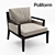 Sleek Poliform Soori Highline Armchair 3D model small image 1