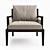Sleek Poliform Soori Highline Armchair 3D model small image 2