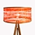 Sleek Orange Floor Lamp 3D model small image 2