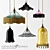 Elegant Handmade Glass Pendant Lamps 3D model small image 1