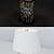 Vintage Lucite and Brass Braided Lamps 3D model small image 3