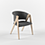 Graceful Loop Wood Chair 3D model small image 1