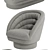 Crescent Swivel: Modern Elegance 3D model small image 2