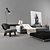 Minotti Set 02: Perfectly Designed Modern Living 3D model small image 2