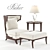 Baker Atrium Chair Set: Exquisite 3D Design 3D model small image 1