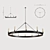 Elegant RH Round Chandelier 3D model small image 1