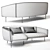 Roma Sofa | Timeless Italian Design 3D model small image 3