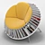 Sunflower Bookshelf Chair 3D model small image 1