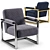 Elegant Florence Armchair: Sleek Design & Superior Comfort 3D model small image 1