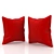 Ultra Comfort Pillow: 400x200 h 400 3D model small image 1