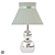 Tina 610030201: Modern Chrome Table Lamp 3D model small image 1