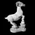 Majestic Goat Sculpture 3D model small image 2
