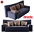 Stylish Driade Wow Low Back Sofa by Philippe Starck 3D model small image 1