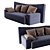 Stylish Driade Wow Low Back Sofa by Philippe Starck 3D model small image 2