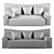 Stylish Driade Wow Low Back Sofa by Philippe Starck 3D model small image 3