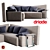 Wow Low Back Sofa by Philippe Starck 3D model small image 1