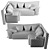 Wow Low Back Sofa by Philippe Starck 3D model small image 3