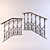 Universal Staircase Railings 3D model small image 1