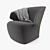 Luxury Zanotta Arom Armchair 3D model small image 1