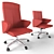 Luxury Executive Office Chair Set 3D model small image 2