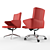 Luxury Executive Office Chair Set 3D model small image 3