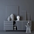 Modern Diagonal Sideboard: Stylish and Functional 3D model small image 3