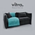 Luxurious Mariposa Club Sofa 3D model small image 1