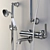 Luxury Bath & Shower Faucet Set 3D model small image 2