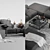 Modular Sofa Set: BONALDO Peanut B 3D model small image 2