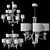 Elegant Lacey Collection Chandeliers 3D model small image 2