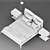 Elegant Margareth Bed: Exquisite Comfort 3D model small image 3