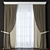 Elegant Curtain Set 3D model small image 1