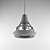 Woodfret Pendant: Industrial Loft Style Light 3D model small image 3