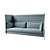 Cozy Retreat: Alcove Highback Three-Seater Sofa 3D model small image 1